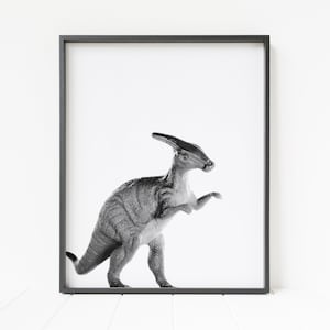 dinosaur print, parasaurolophus print, dinosaur wall decor, large printable wall art, nursery decor