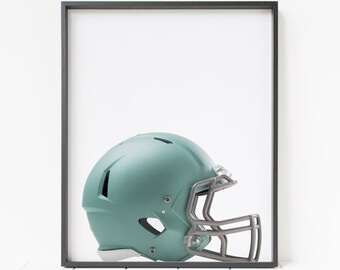 football helmet print, football print, football decor, sports wall decor, sports fan art, football wall art