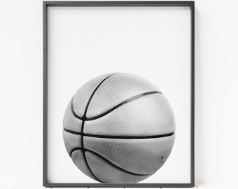 impression de basket-ball, décor sportif, art de pépinière sportive, art mural de basket-ball, décor de basket-ball