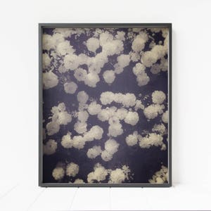 flowers print, black and white vintage floral decor, floral wall art, flower print image 1