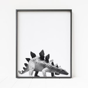 dinosaur wall art, stegosaurus print, dinosaur print, children&#39;s wall art, nursery decor, dinosaur decor