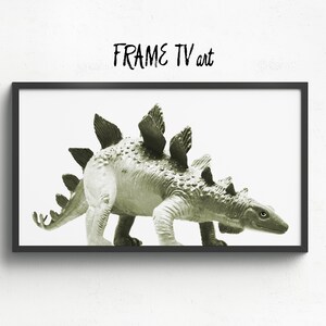 SAMSUNG FRAME TV art, Stegosaurus Dinosaur decor, Digital Download for Samsung Frame, Frame tv dinosaur