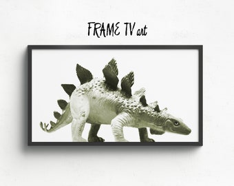SAMSUNG FRAME TV art, Stegosaurus Dinosaur decor, Digital Download for Samsung Frame, Frame tv dinosaur