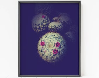cactus print, cactus wall art, cactus decor, floral wall art, cactus printable art