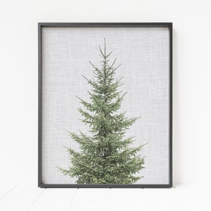 Christmas tree wall art, printable Christmas tree, Christmas wall decor, Christmas tree print