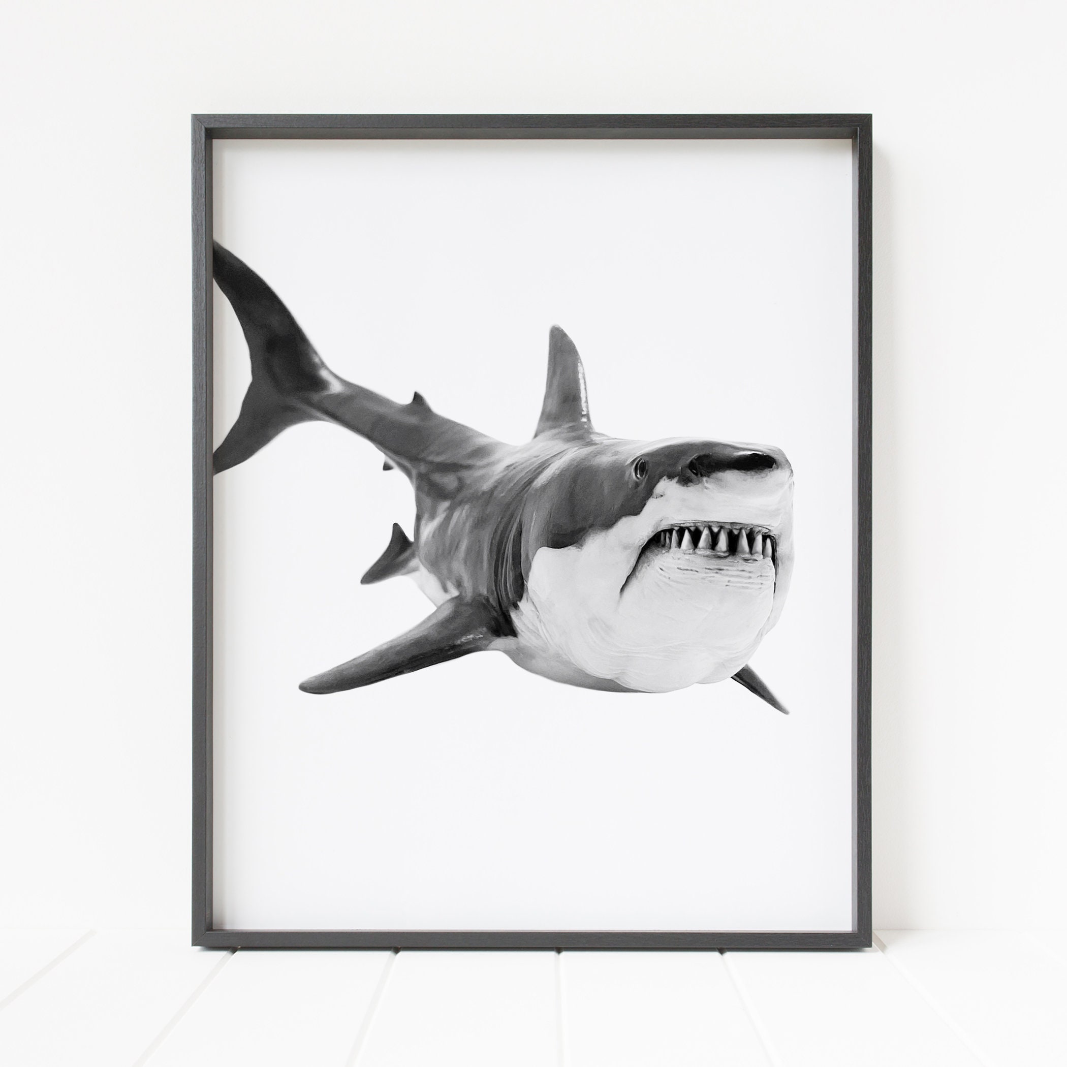 Megalodon Print Giant Shark Print Printable Shark Shark - Etsy UK