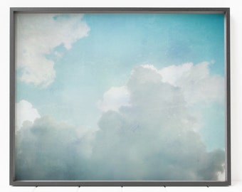 cloud print, cloud decor, nursery decor, sky print, cloud wall decor, cloud wall art