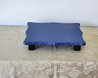 Portable Mini Altar in Blue with Black Legs