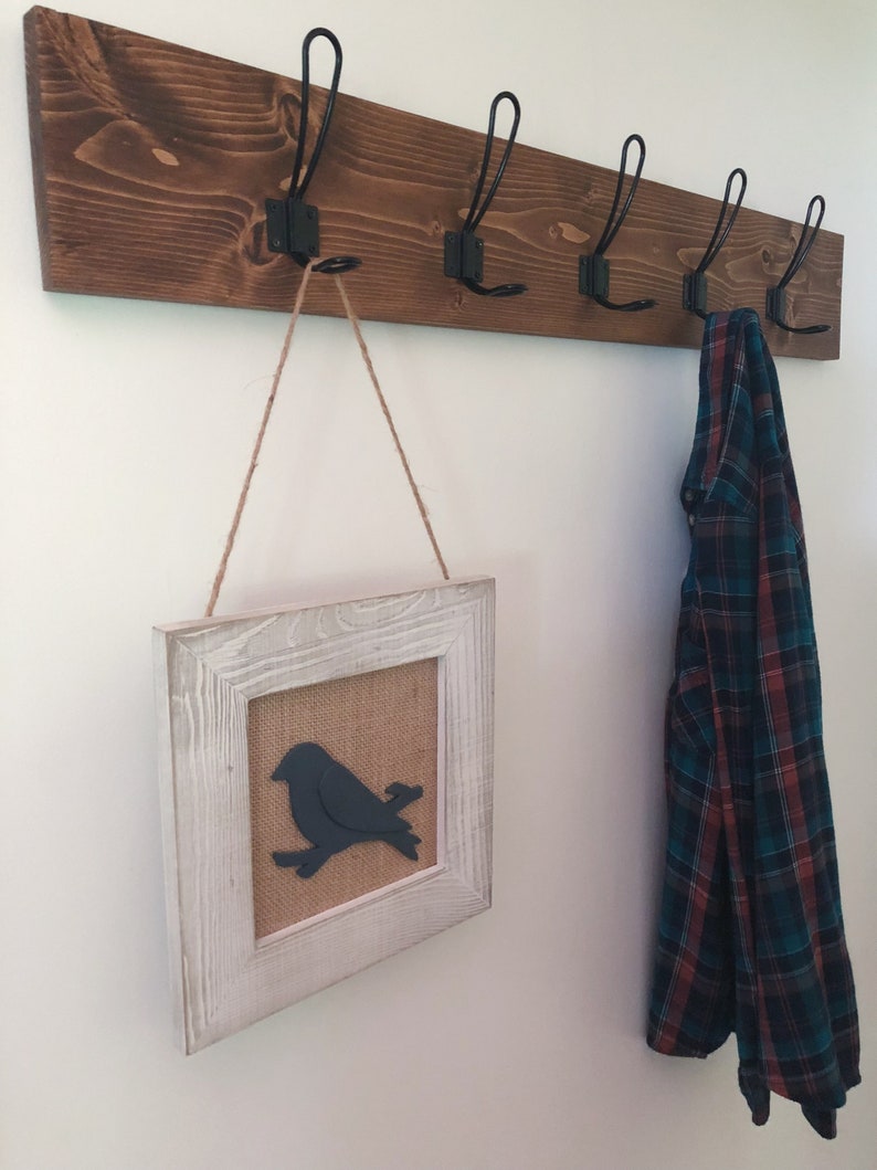Farmhouse Style Coat Rack Wall Mounted Coat Rack Modern Etsy