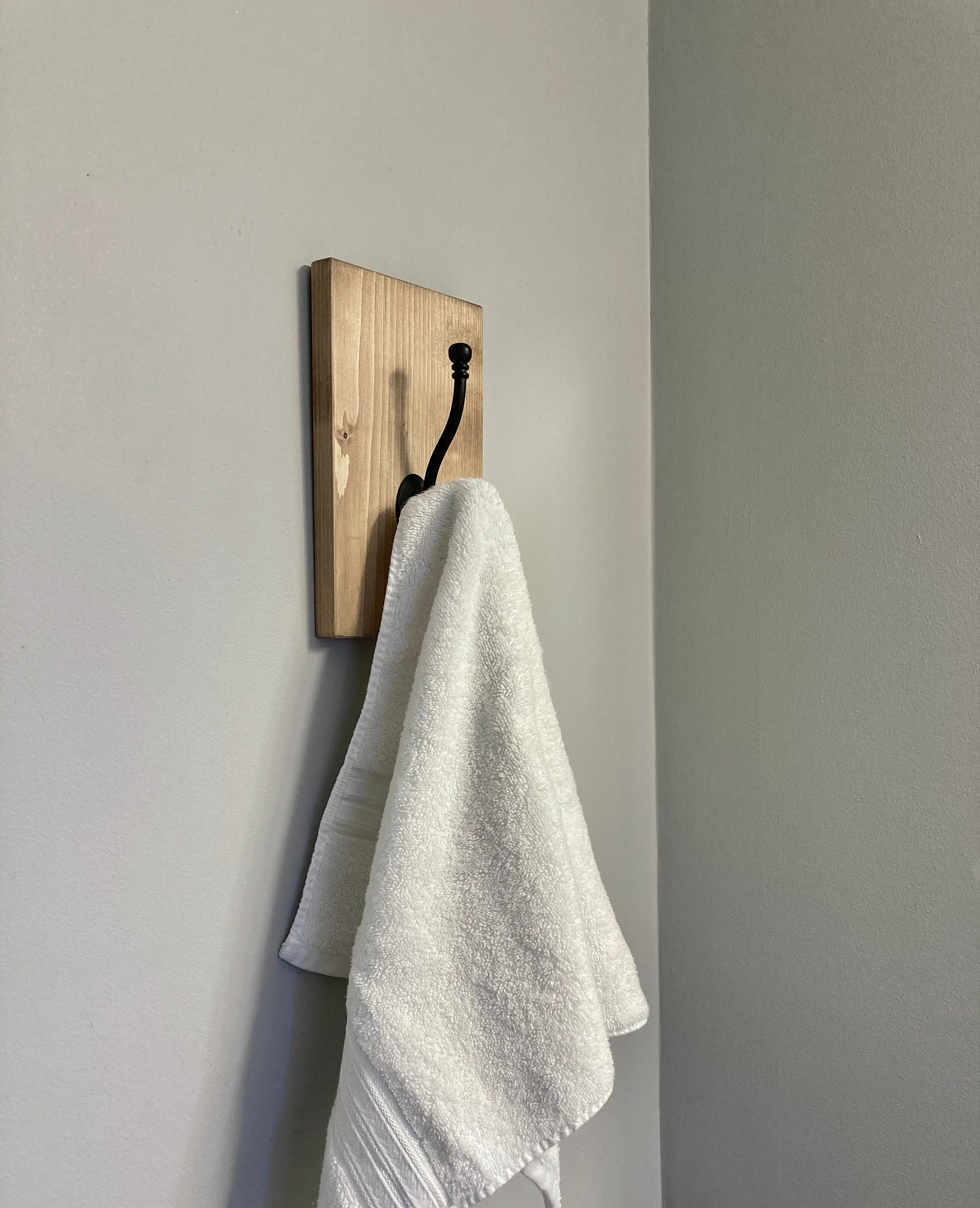 Set of 2 Easy Mount Farmhouse Towel Hooks Modern Farmhouse | Etsy