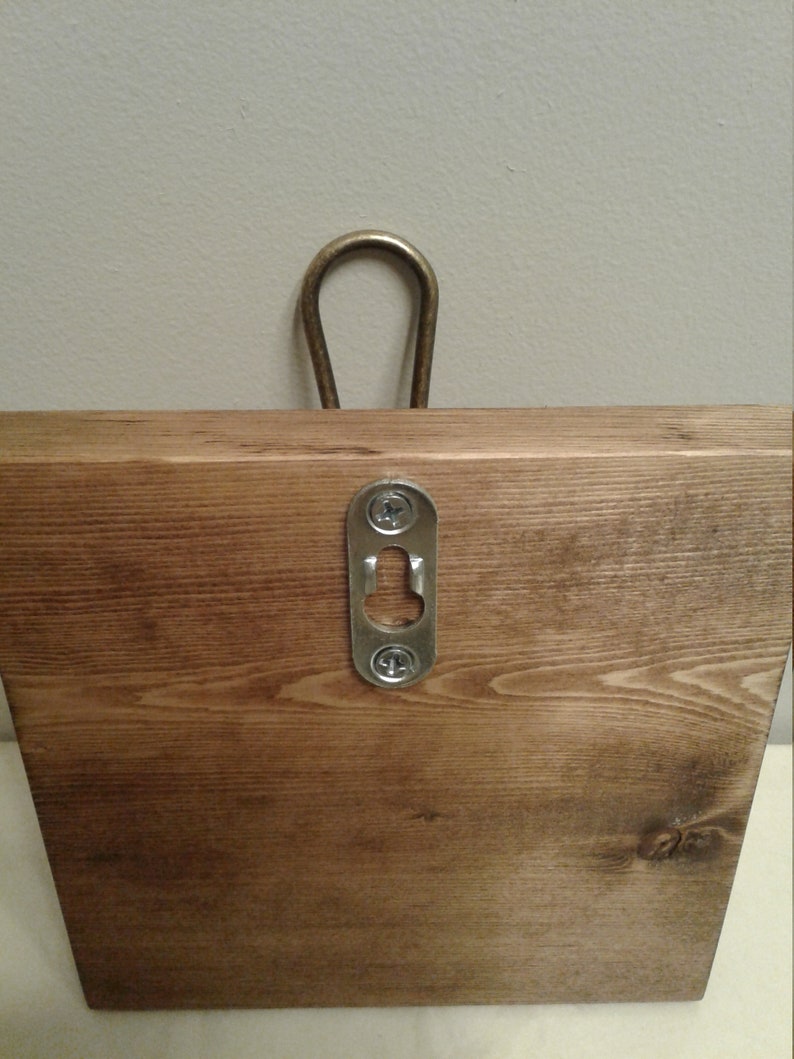 Easy Flush Mount Farmhouse Single Wood Block Hook Towel Hook Etsy