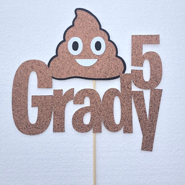 Poop Cake Toppers Etsy
