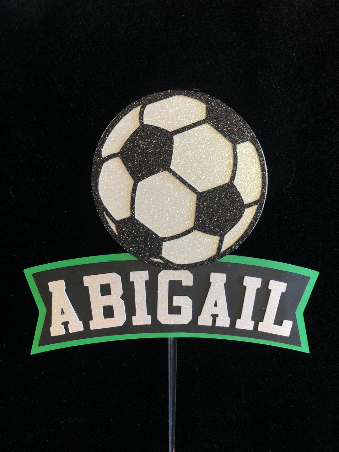 Soccer Birthday Cake Topper, Custom Sports Cake Topper, Soccer Party