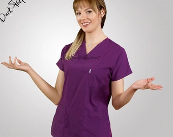 Personalized Scrub Set, Nurse Scrubs, Hospital Uniform, V-Neck Doctor Clothing, Medical Uniform, | PAGE1