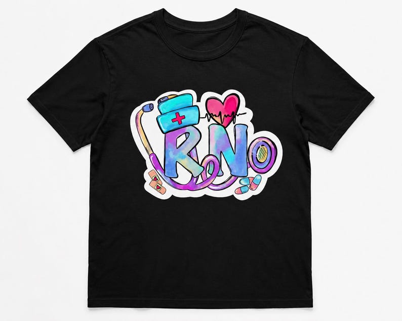 Dessin à la main d'une infirmière diplômée | Pour autocollant, autocollant infirmière, motif de t-shirt, mug (sans IA) image 3