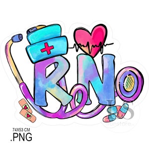 Dessin à la main d'une infirmière diplômée | Pour autocollant, autocollant infirmière, motif de t-shirt, mug (sans IA) image 1