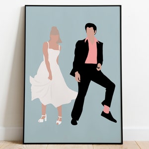 Grease Movie Art | INSTANT DOWNLOAD | Minimalist Illustration | Printable Art