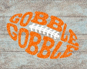 Gobble Gobble Football SVG, DXF, JPEG, and Studio Downloads