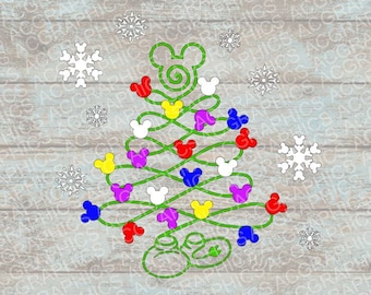Mickey Christmas Tree SVG, DXF, JPEG, and Studio Downloads