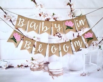 pink and burlap baby shower decorations