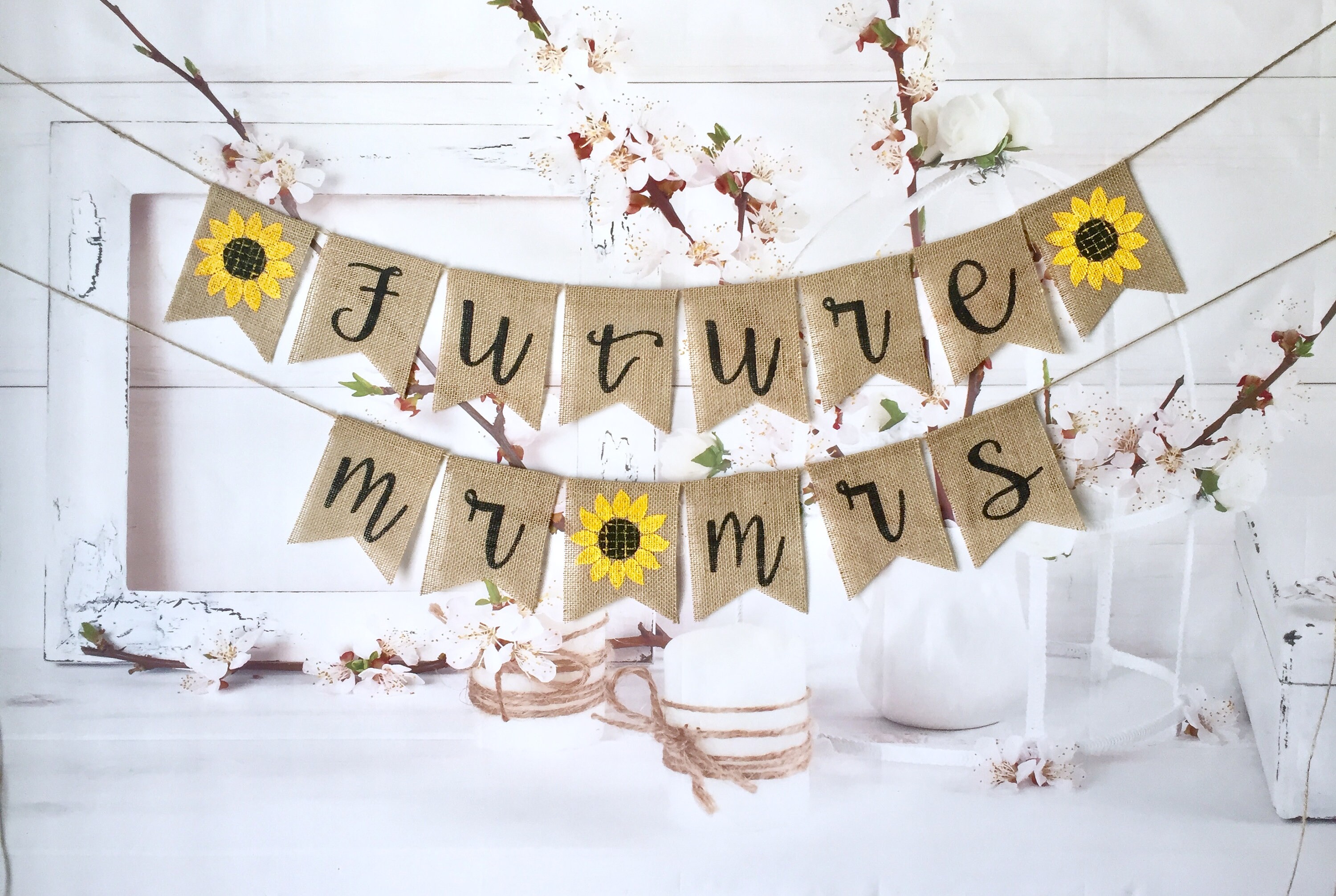 Custom Future MR and MRS WEDDING Burlap Bannerrustic Style - Etsy