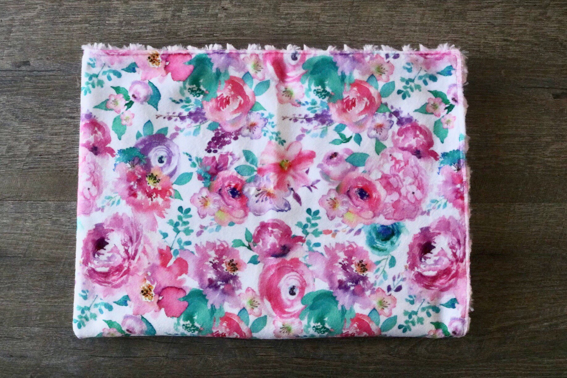 Spring Floral Baby Blanket/Minky Blanket/Baby Blanket Etsy