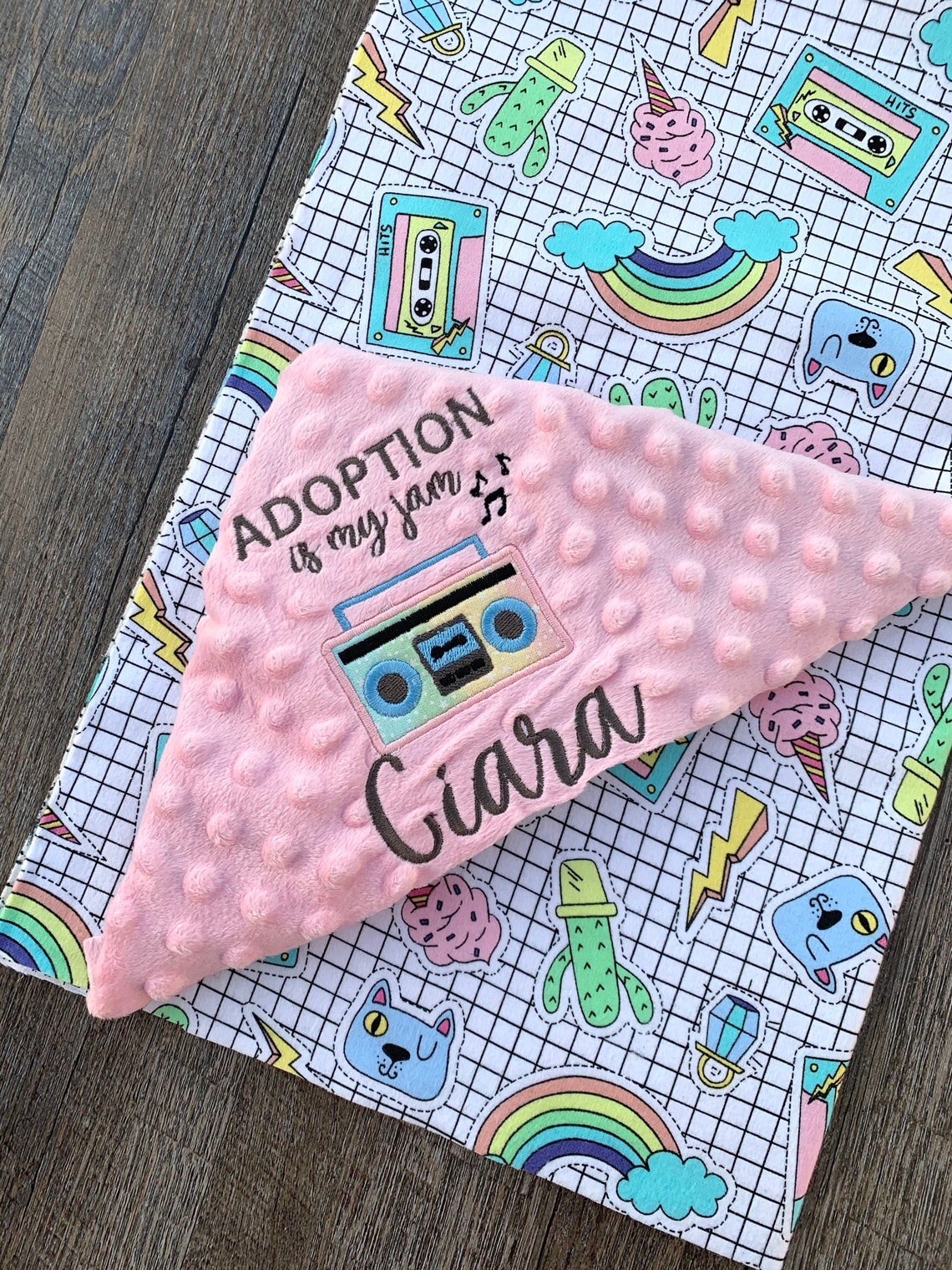 Personalized Baby Blanket or Lovey/adoption Blanket/adoption Etsy