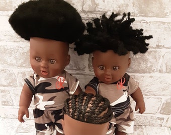 mixed race dollhouse family