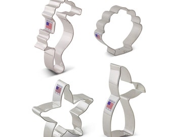Mermaid Tail Aluminium Cookie Cutter Set Mermaid Tail Aluminium Cookie Cutter Set