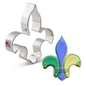 FLEUR DE LIS Metal Cookie Cutter, Ann Clark 4.75 Inches