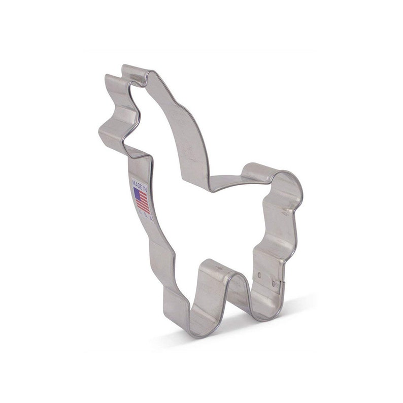 4.25 inch Ann Clark LLAMA ALPACA Metal Cookie Cutter