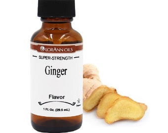 GINGER FLAVOR, 1 oz by LorAnn, Ideal for Candy Making