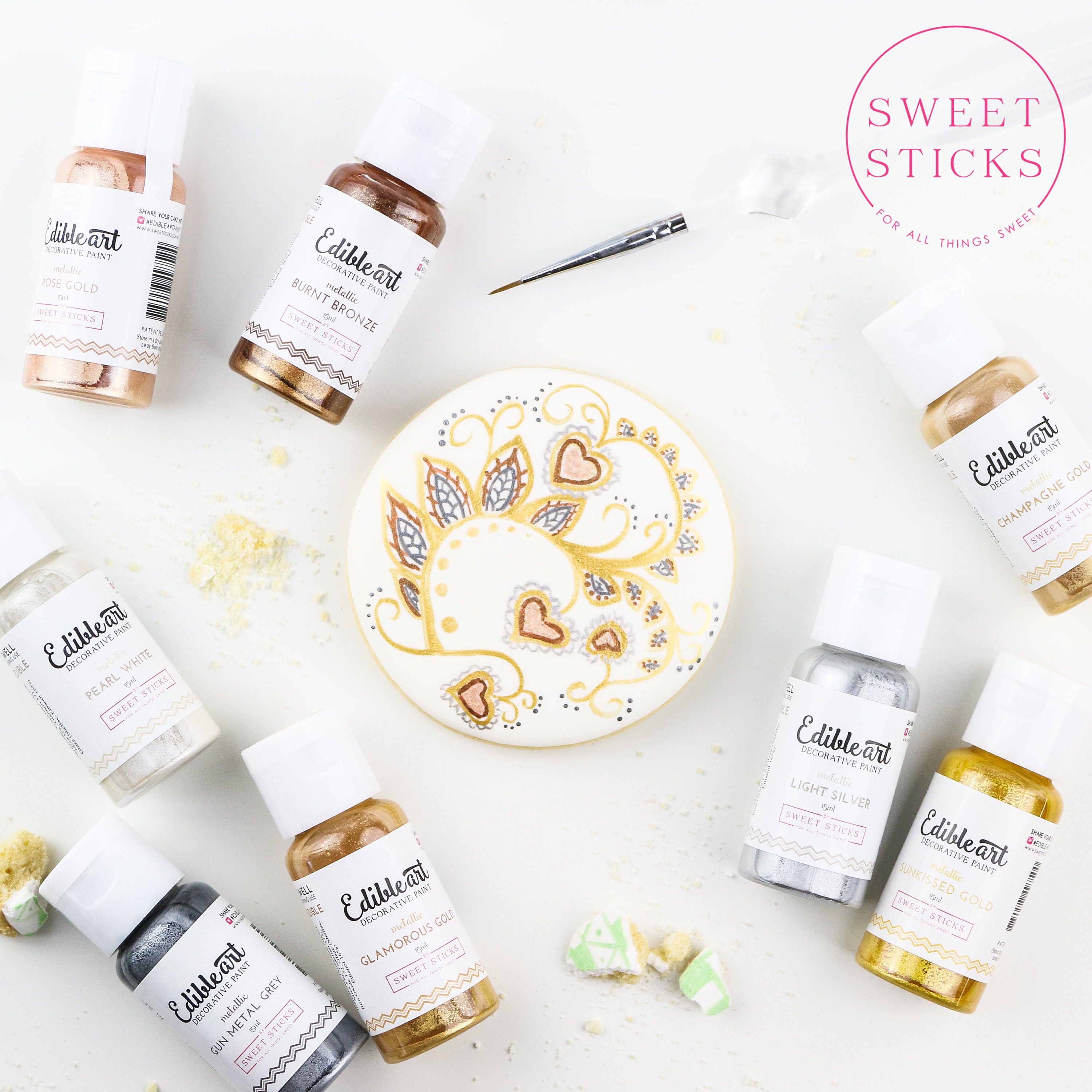 METALLIC HONEY GOLD Edible Art Decorative Paint by Sweet Etsy