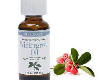 WINTERGREEN OIL 1 oz by LorAnn, Ideal for Candy Making and Aromatherapy