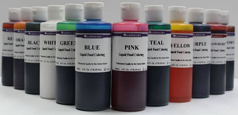 Liquid Food Coloring from LorAnn Choose From 12 Colors 4 oz | Etsy