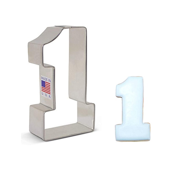 NUMBER ONE Metal Cookie Cutter - #1 - Ann Clark - 3.25 Inches