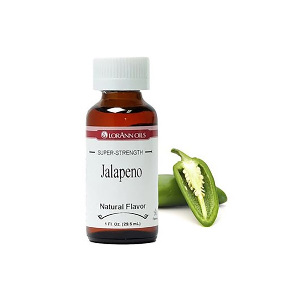 JALAPENO Super Strength Flavor, 1 oz by LorAnn, Ideal for Candy Making