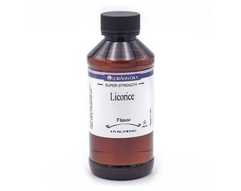 LICORICE Super Strength Flavor, 4 oz by LorAnn, Ideal for Candy Making