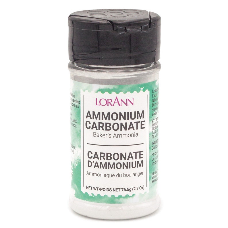 AMMONIUM CARBONATE Baker's Ammonia Hartshorn 2.7 Oz Etsy