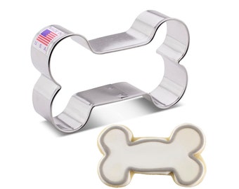 DOG BONE Metal Cookie Cutter- Ann Clark - 3.5 Inches