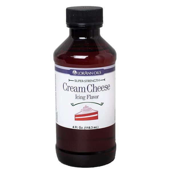 CREAM CHEESE ICING Super Strength Flavor, 4 oz by LorAnn, Ideal for Candy Making