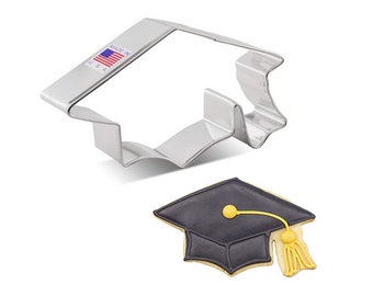 GRADUATION CAP Metal Cookie Cutter - Ann Clark - 4 inch