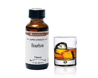 BOURBON Super Strength Flavor, 1 oz by LorAnn, Ideal for Candy Making