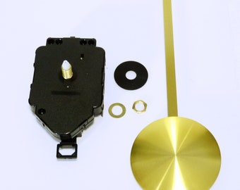 Nieuwe Quartz Pendulum Clock Movement Kit & Metalen Wijzers - Klok maken - DIY- UK SELLER