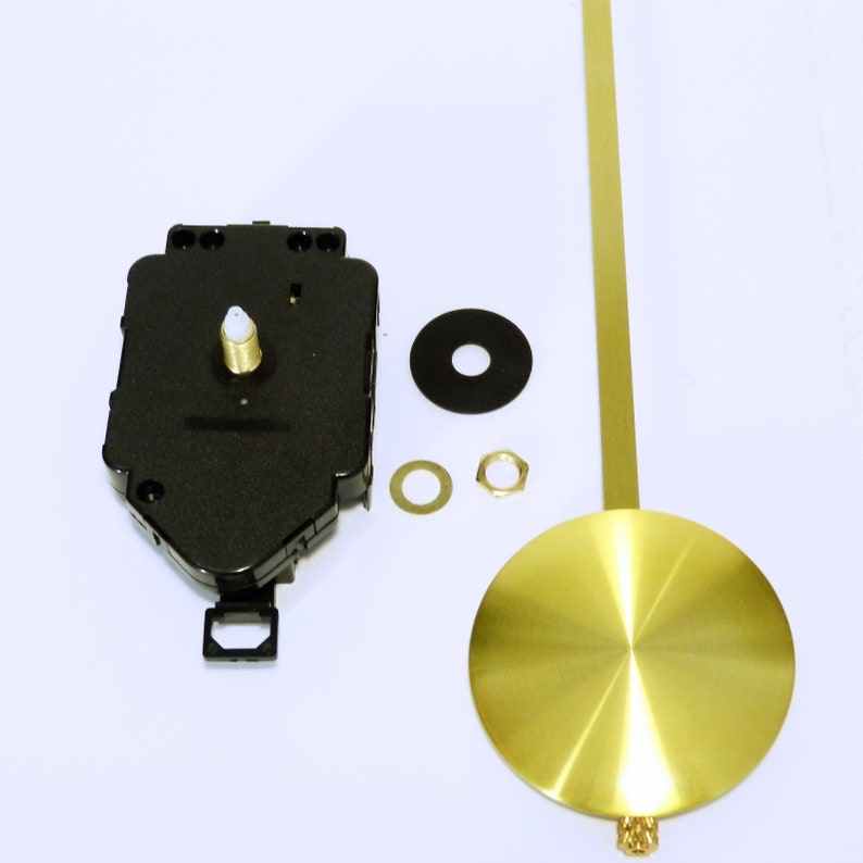 New Quartz Pendulum Clock Movement Kit & Metal Hands Clock Making DIY UK SELLER image 1