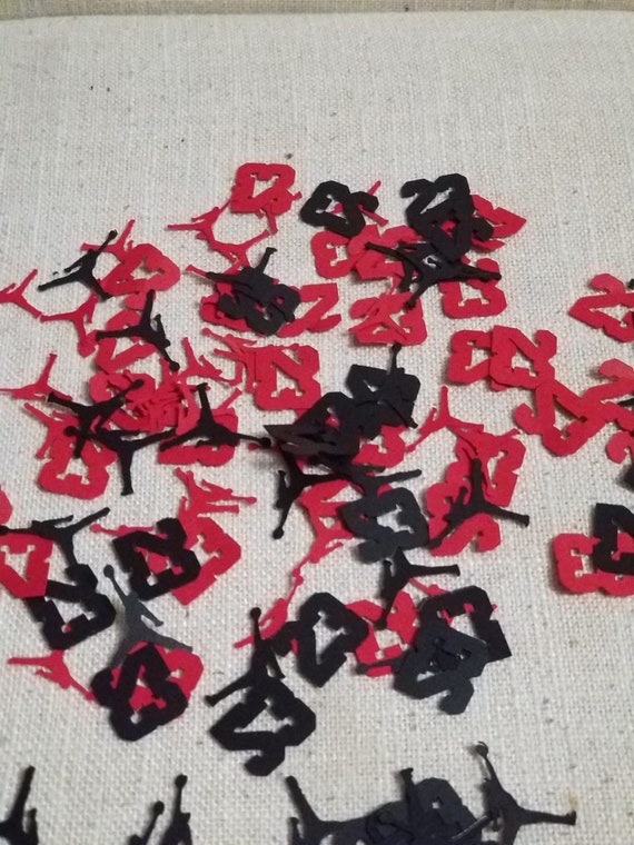 Jordan 23 Inspired Confetti Party Decor Confetti For Etsy