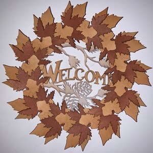 Wooden Fall 3D Wreath