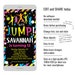 Jump Invitation Bounce House Invite Trampoline Birthday Pump It up Party Sky High Editable ...