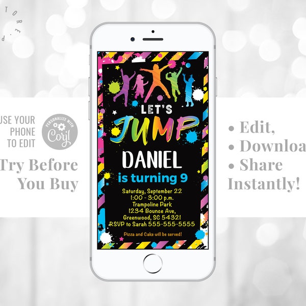 Pump It up Invitation - Etsy
