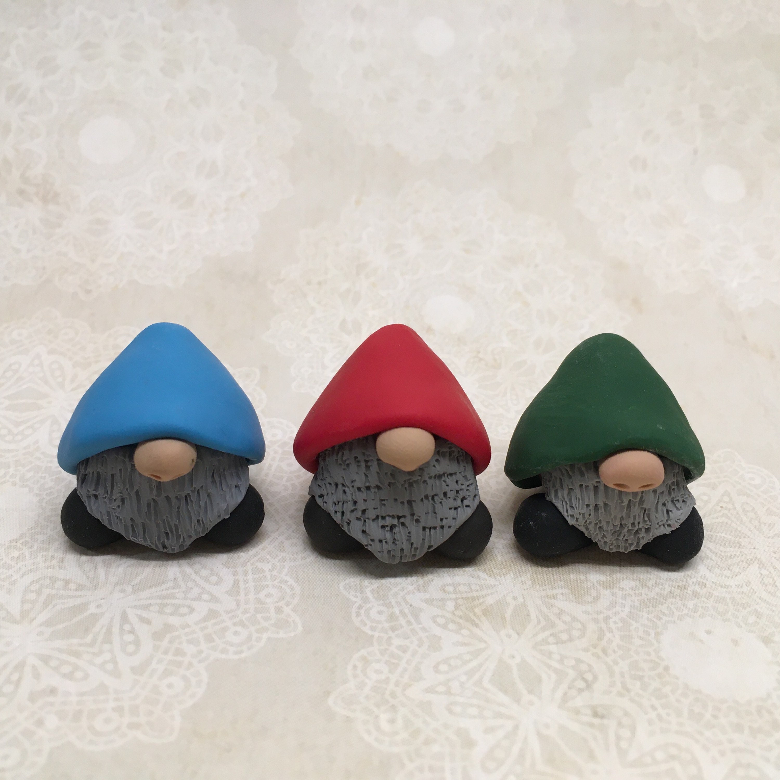 Polymer Clay Classic Gnome / Handmade Rainbow Gnome Gift Mini Etsy